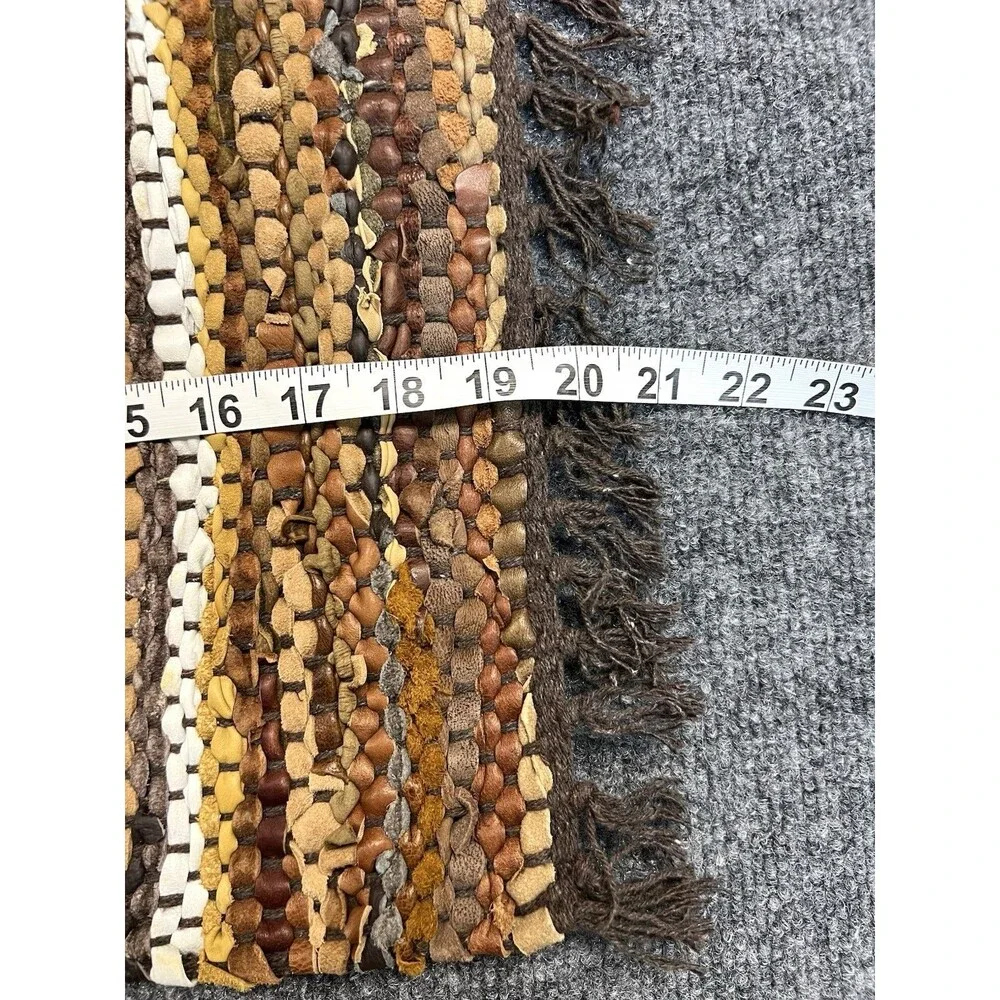 Tuscan Leather Placemats Set of 6 Heat Resistant, Waterproof, Non-Slip Boho NEW